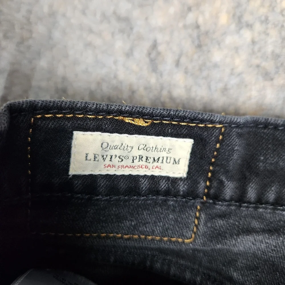 Levis 531 Slim Jeans Men 32x30 Black Denim Premium Quality Skater Punk Grunge‎
